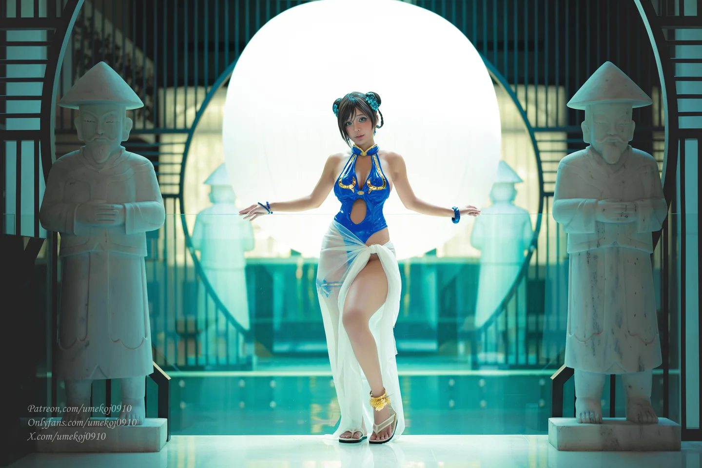 Umeko_J - Chun Li Outfit 4 [98P,8V-1.41GB] tg@simisebaisi 【丝足阁】036.webp